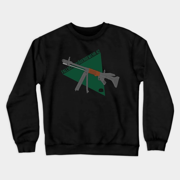 Assault rifle of German paratroopers WW2 FG-42 Crewneck Sweatshirt by FAawRay